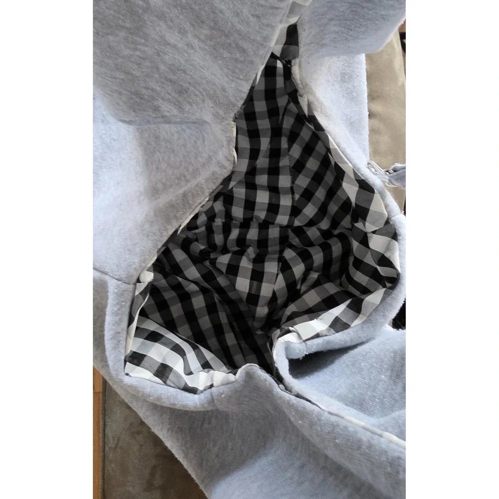 Tomkas Pet Carrier Bag Gray Dog Cat Travel Tote Handbag Purse Sling